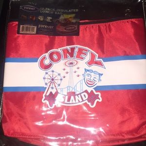 Vintage Coney Island 12 Pack Insulated Lunch Bag